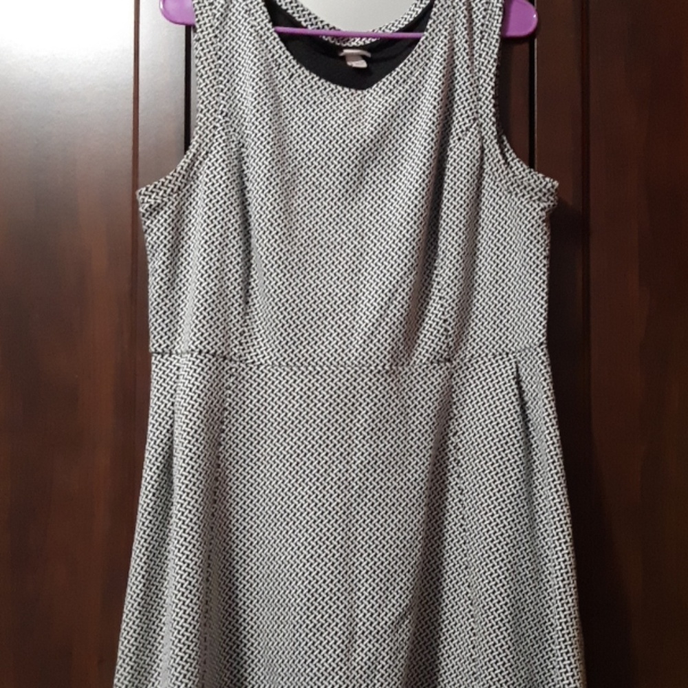 Merona black and white dress